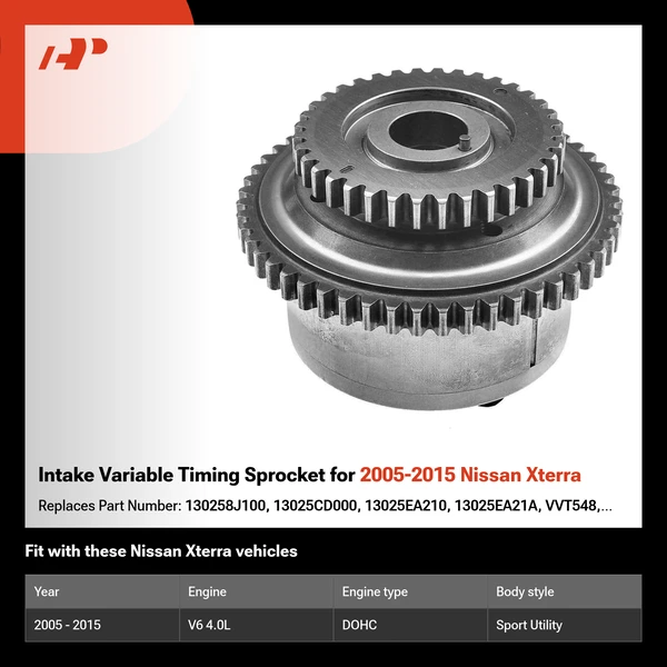 Intake Variable Timing Sprocket for 2005-2015 Nissan Xterra