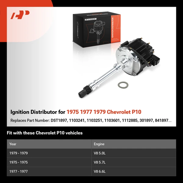 Ignition Distributor for 1975 1977 1979 Chevrolet P10