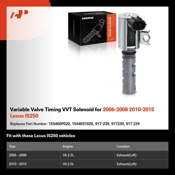 Variable Valve Timing VVT Solenoid for 2006-2008 2010-2015 Lexus IS250