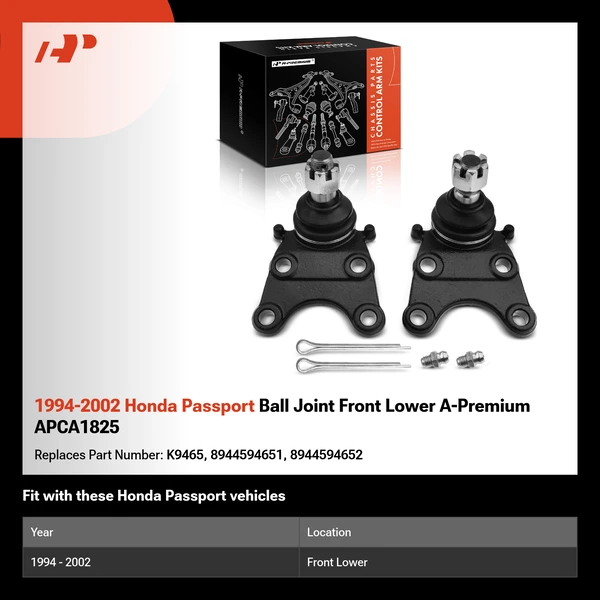 1994-2002 Honda Passport Ball Joint Front Lower A-Premium APCA1825