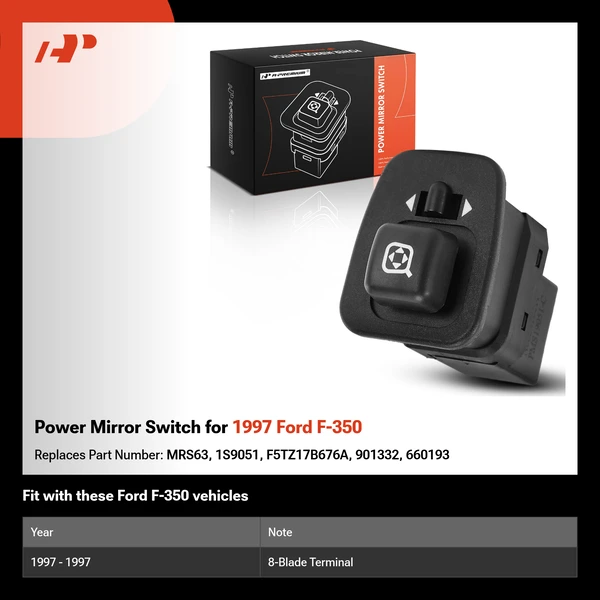 Power Mirror Switch for 1997 Ford F-350