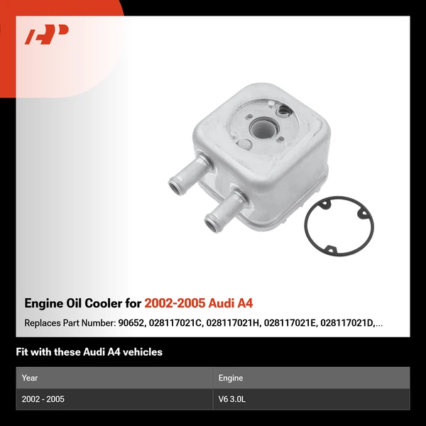 Engine Oil Cooler for 2002-2005 Audi A4