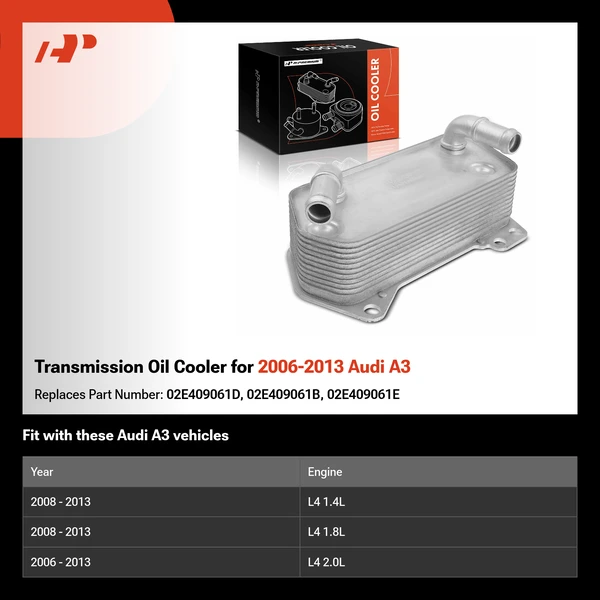 Transmission Oil Cooler for 2006-2013 Audi A3