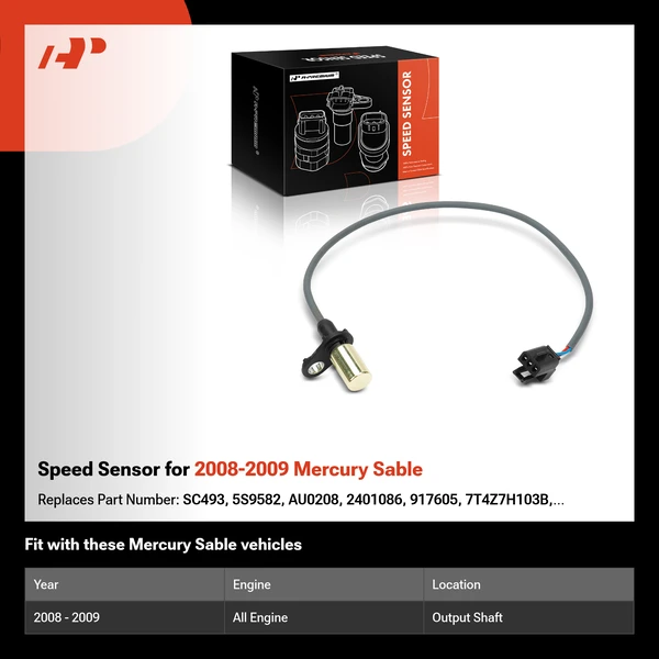 Speed Sensor for 2008-2009 Mercury Sable