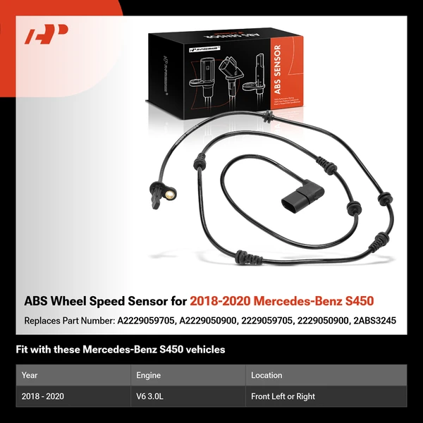 ABS Wheel Speed Sensor for 2018-2020 Mercedes-Benz S450