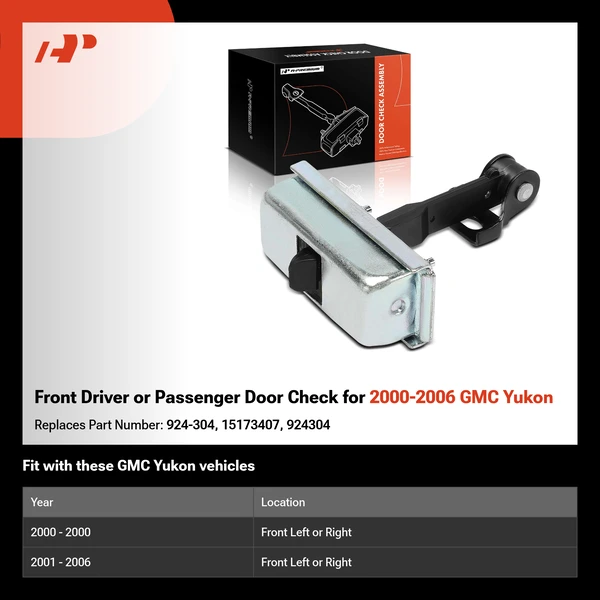 Front Driver or Passenger Door Check for 2000-2006 GMC Yukon
