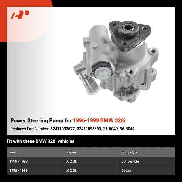 Power Steering Pump for 1996-1999 BMW 328i