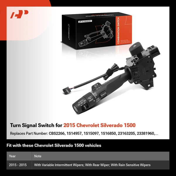 Turn Signal Switch for 2015 Chevrolet Silverado 1500