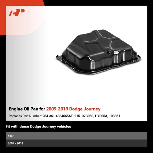 Engine Oil Pan for 2009-2019 Dodge Journey