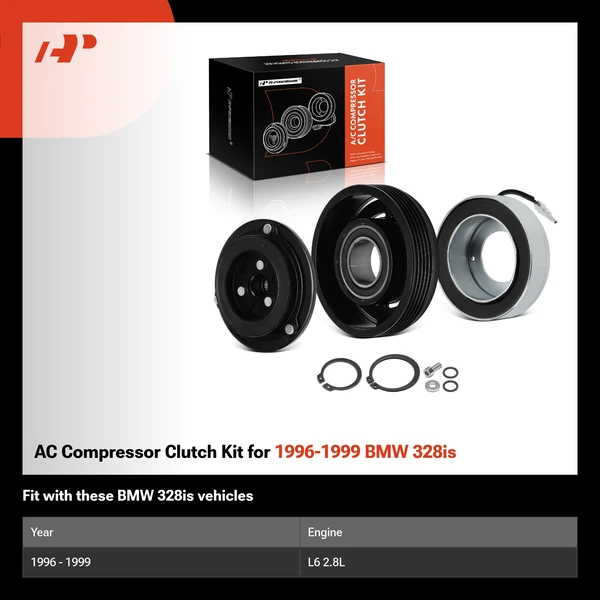 AC Compressor Clutch Kit for 1996-1999 BMW 328is