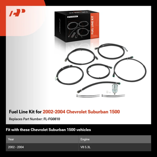 Fuel Line Kit for 2002-2004 Chevrolet Suburban 1500