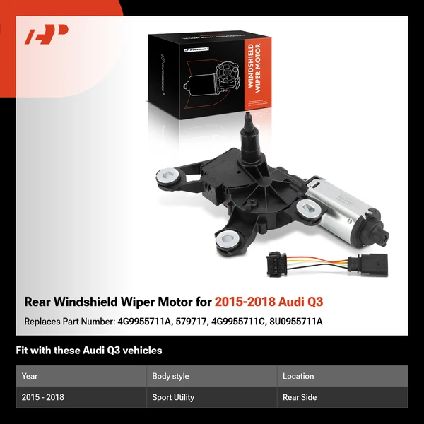 Rear Windshield Wiper Motor for 2015-2018 Audi Q3