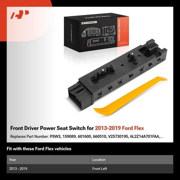 Front Driver Power Seat Switch for 2013-2019 Ford Flex