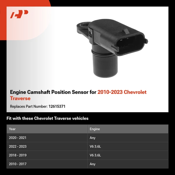 Engine Camshaft Position Sensor for 2010-2023 Chevrolet Traverse