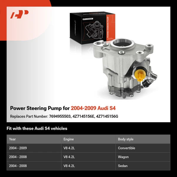 Power Steering Pump for 2004-2009 Audi S4