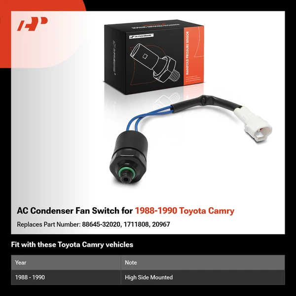 AC Condenser Fan Switch for 1988-1990 Toyota Camry