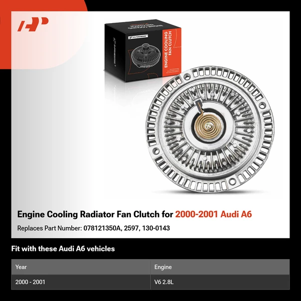 Engine Cooling Radiator Fan Clutch for 2000-2001 Audi A6