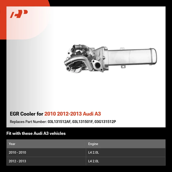 EGR Cooler for 2010 2012-2013 Audi A3