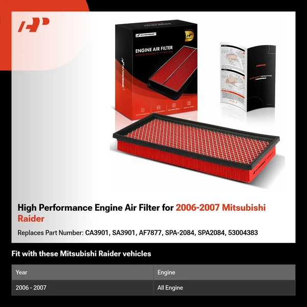 High Performance Engine Air Filter for 2006-2007 Mitsubishi Raider