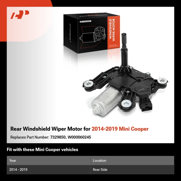Rear Windshield Wiper Motor for 2014-2019 Mini Cooper