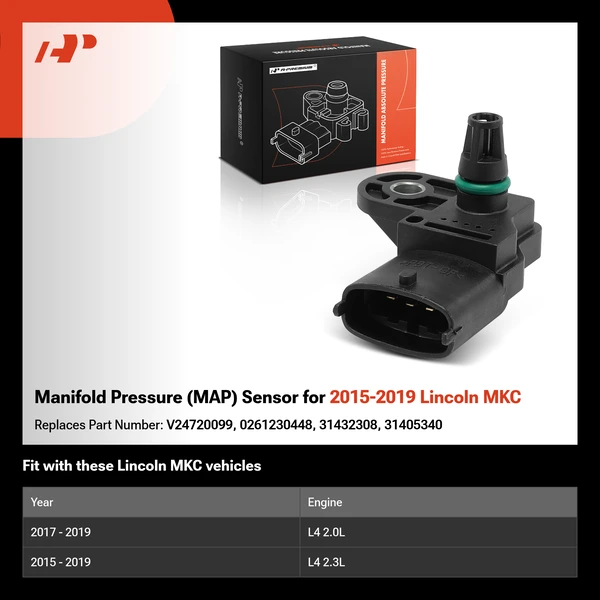 Manifold Pressure (MAP) Sensor for 2015-2019 Lincoln MKC