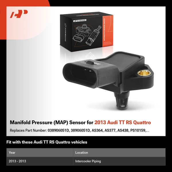 Manifold Pressure (MAP) Sensor for 2013 Audi TT RS Quattro