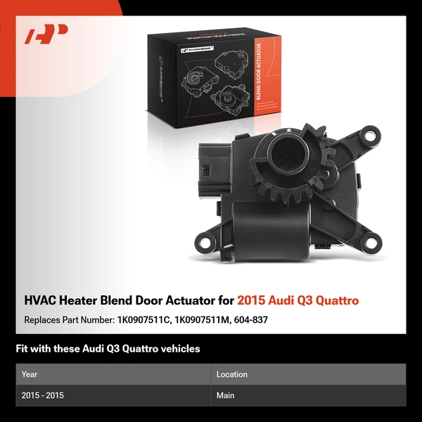 HVAC Heater Blend Door Actuator for 2015 Audi Q3 Quattro