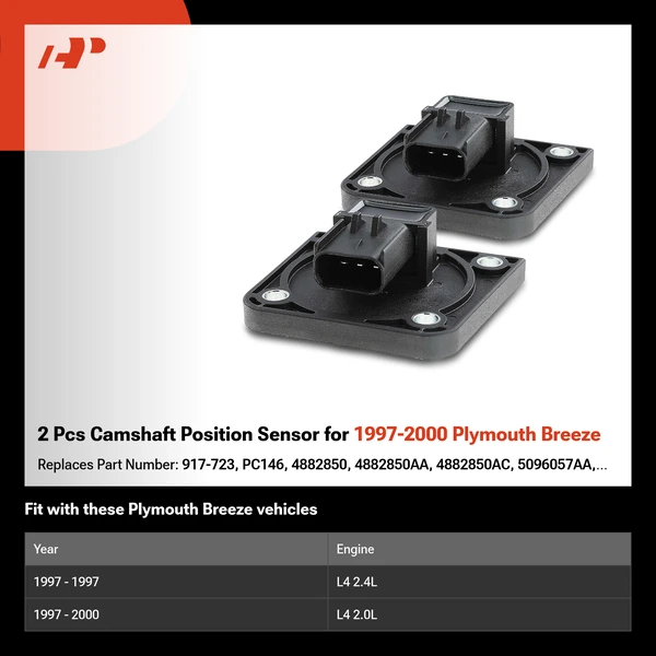 2 Pcs Camshaft Position Sensor for 1997-2000 Plymouth Breeze