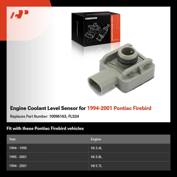 Engine Coolant Level Sensor for 1994-2001 Pontiac Firebird
