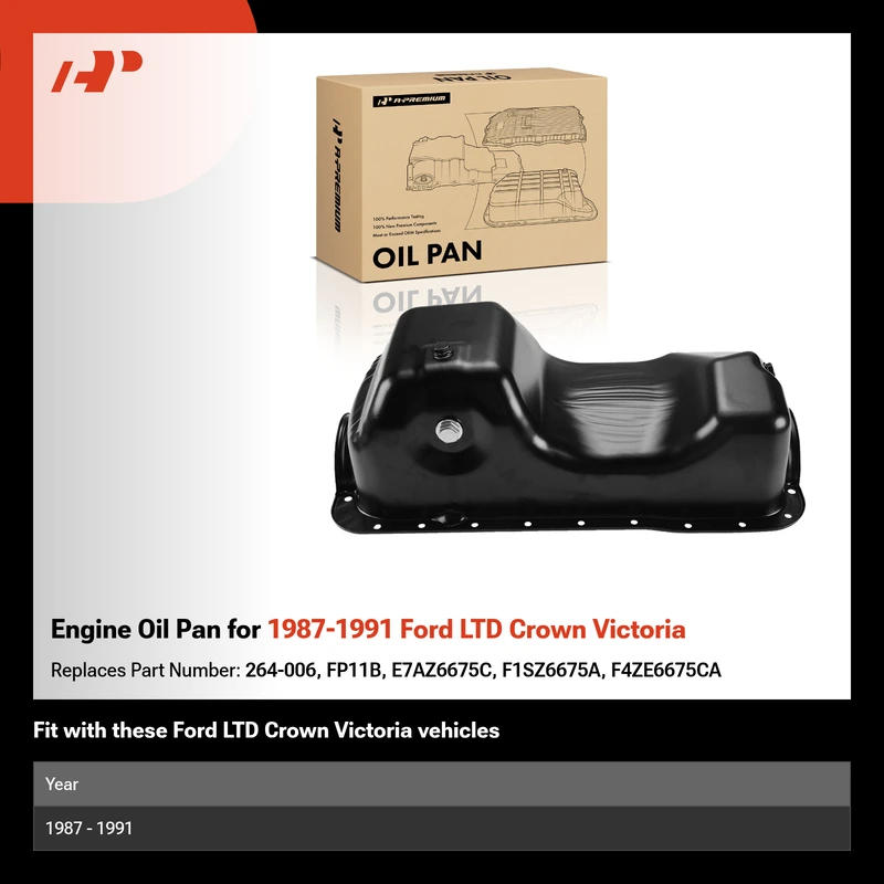 Engine Oil Pan for 1987-1991 Ford LTD Crown Victoria