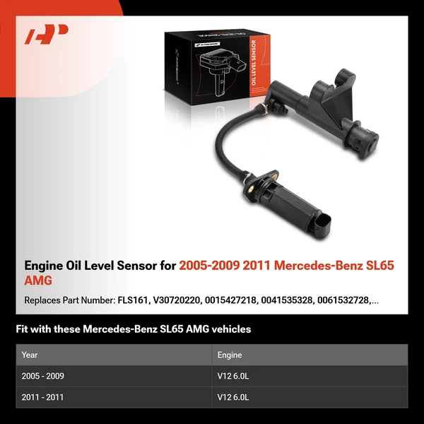 Engine Oil Level Sensor for 2005-2009 2011 Mercedes-Benz SL65 AMG