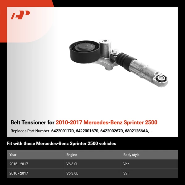 Belt Tensioner for 2010-2017 Mercedes-Benz Sprinter 2500