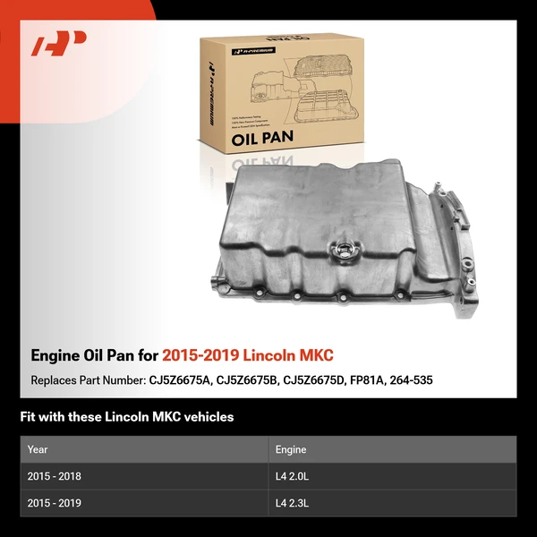 Engine Oil Pan for 2015-2019 Lincoln MKC