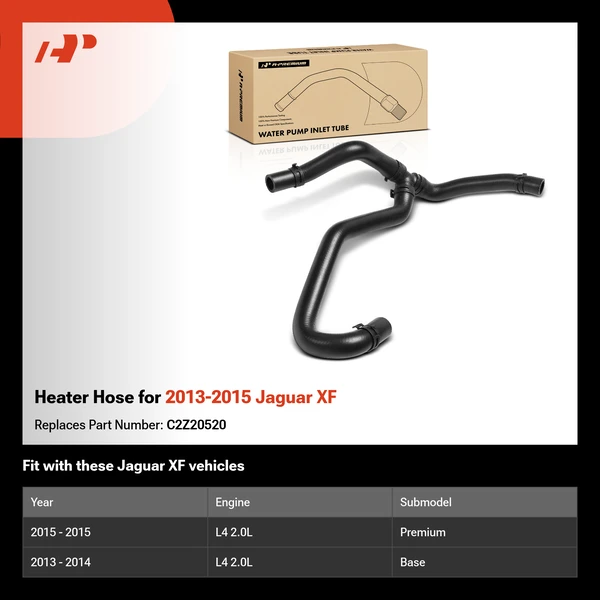 Heater Hose for 2013-2015 Jaguar XF