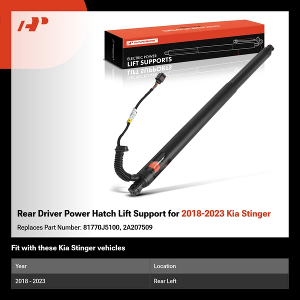 Rear Driver Power Hatch Lift Support for 2018-2023 Kia Stinger