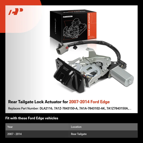 Rear Tailgate Lock Actuator for 2007-2014 Ford Edge