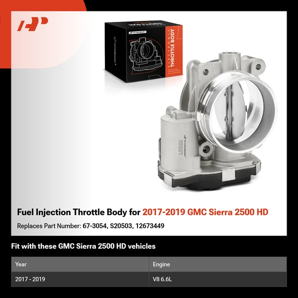 Fuel Injection Throttle Body for 2017-2019 GMC Sierra 2500 HD