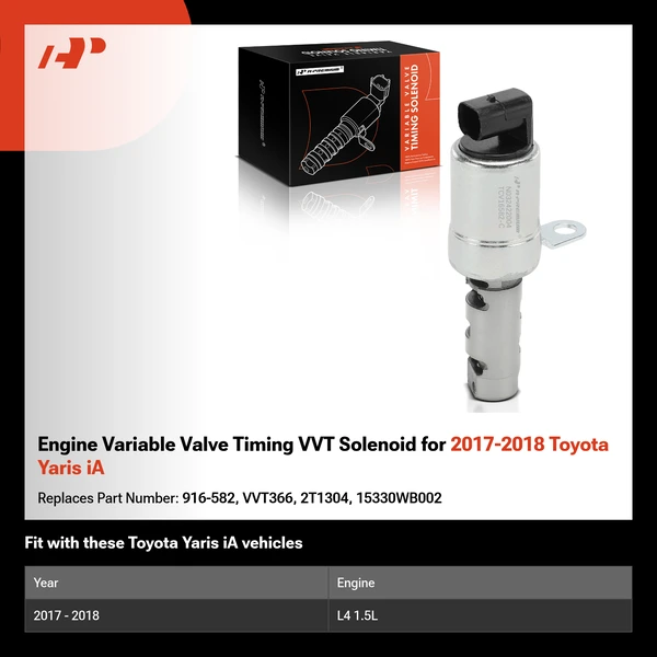 Engine Variable Valve Timing VVT Solenoid for 2017-2018 Toyota Yaris iA