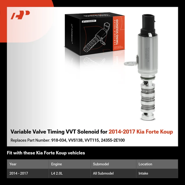 Variable Valve Timing VVT Solenoid for 2014-2017 Kia Forte Koup
