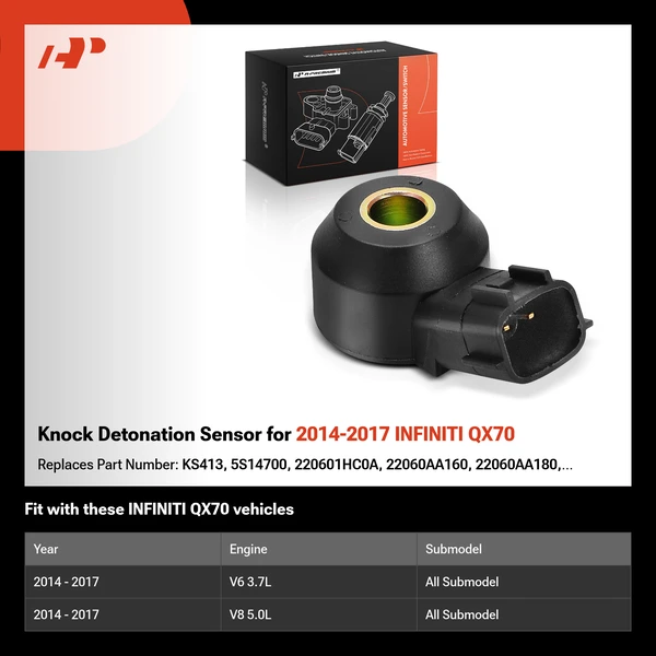 Knock Detonation Sensor for 2014-2017 INFINITI QX70