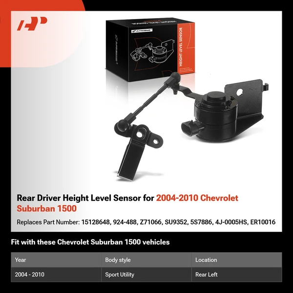 Rear Driver Height Level Sensor for 2004-2010 Chevrolet Suburban 1500