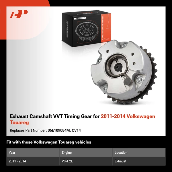 Exhaust Camshaft VVT Timing Gear for 2011-2014 Volkswagen Touareg