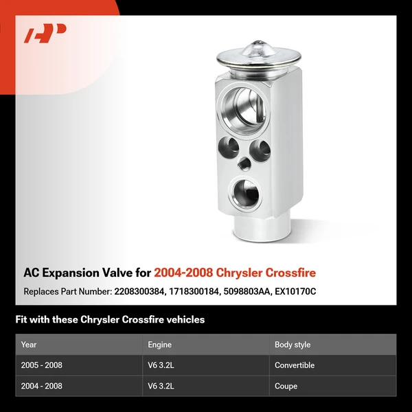AC Expansion Valve for 2004-2008 Chrysler Crossfire