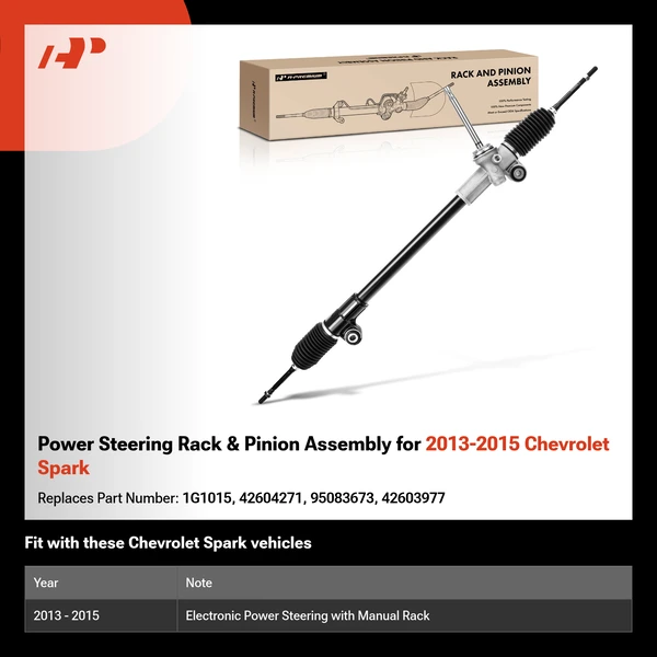 Power Steering Rack & Pinion Assembly for 2013-2015 Chevrolet Spark