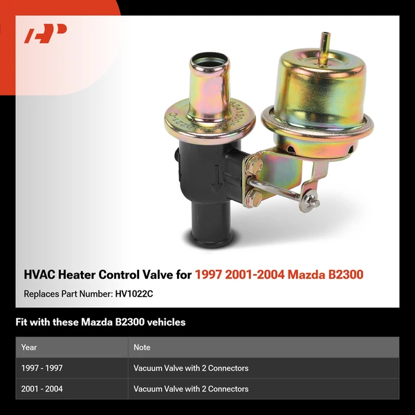 HVAC Heater Control Valve for 1997 2001-2004 Mazda B2300
