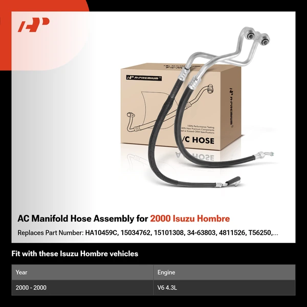 AC Manifold Hose Assembly for 2000 Isuzu Hombre