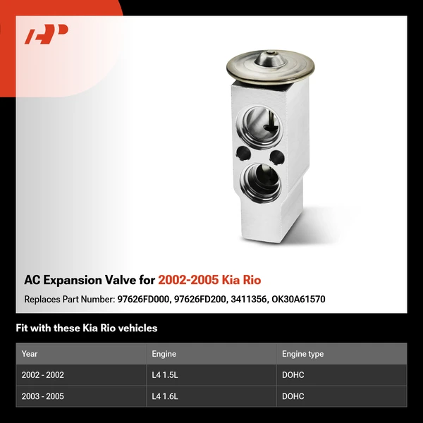 AC Expansion Valve for 2002-2005 Kia Rio