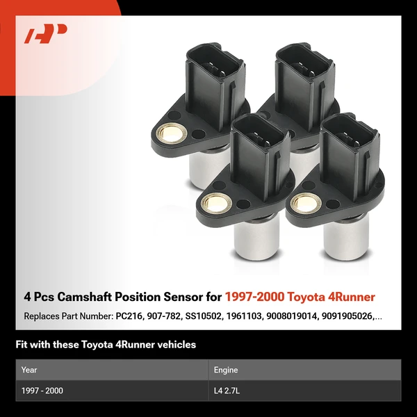 4 Pcs Camshaft Position Sensor for 1997-2000 Toyota 4Runner