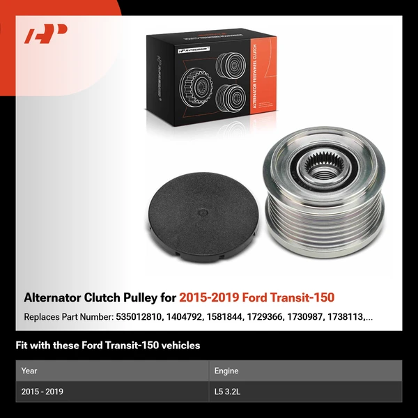 Alternator Clutch Pulley for 2015-2019 Ford Transit-150