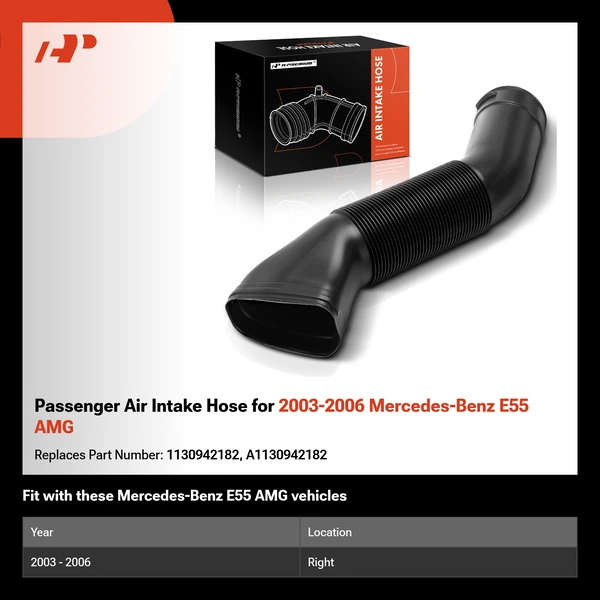 Passenger Air Intake Hose for 2003-2006 Mercedes-Benz E55 AMG